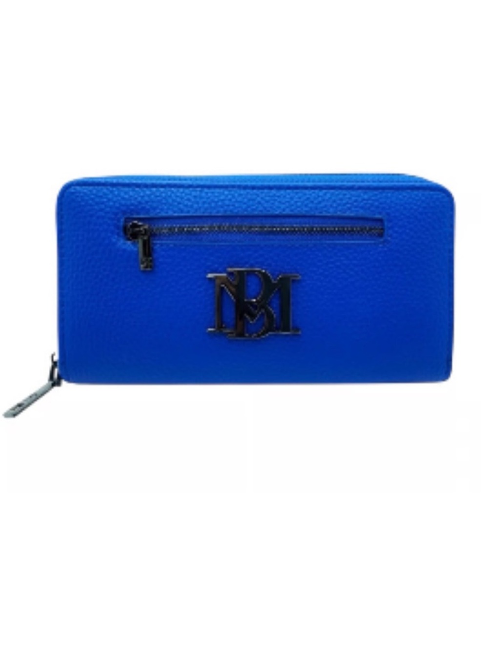 Badgley Mischka Blue Zipper Wallet